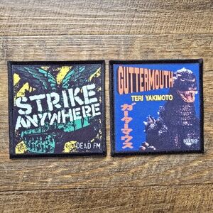 Strike Anywhere & Guttermouth Nitro Records Punk Patches